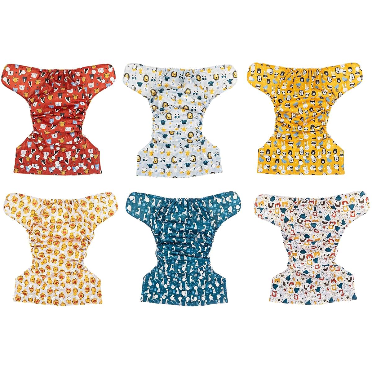 Simple Being Reusable Cloth Diapers, Double Gusset, One Size Adjustable, Washable Soft Absorbent, Waterproof Cover (photo 4)