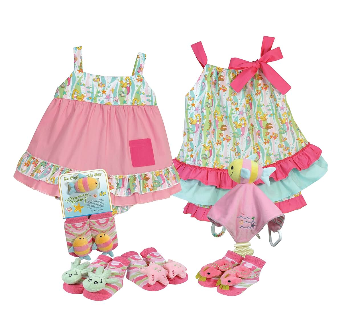 Stephan Baby Go Fish Swing Top and Ruffled Diaper Cover, 6-12 Months (photo 4)