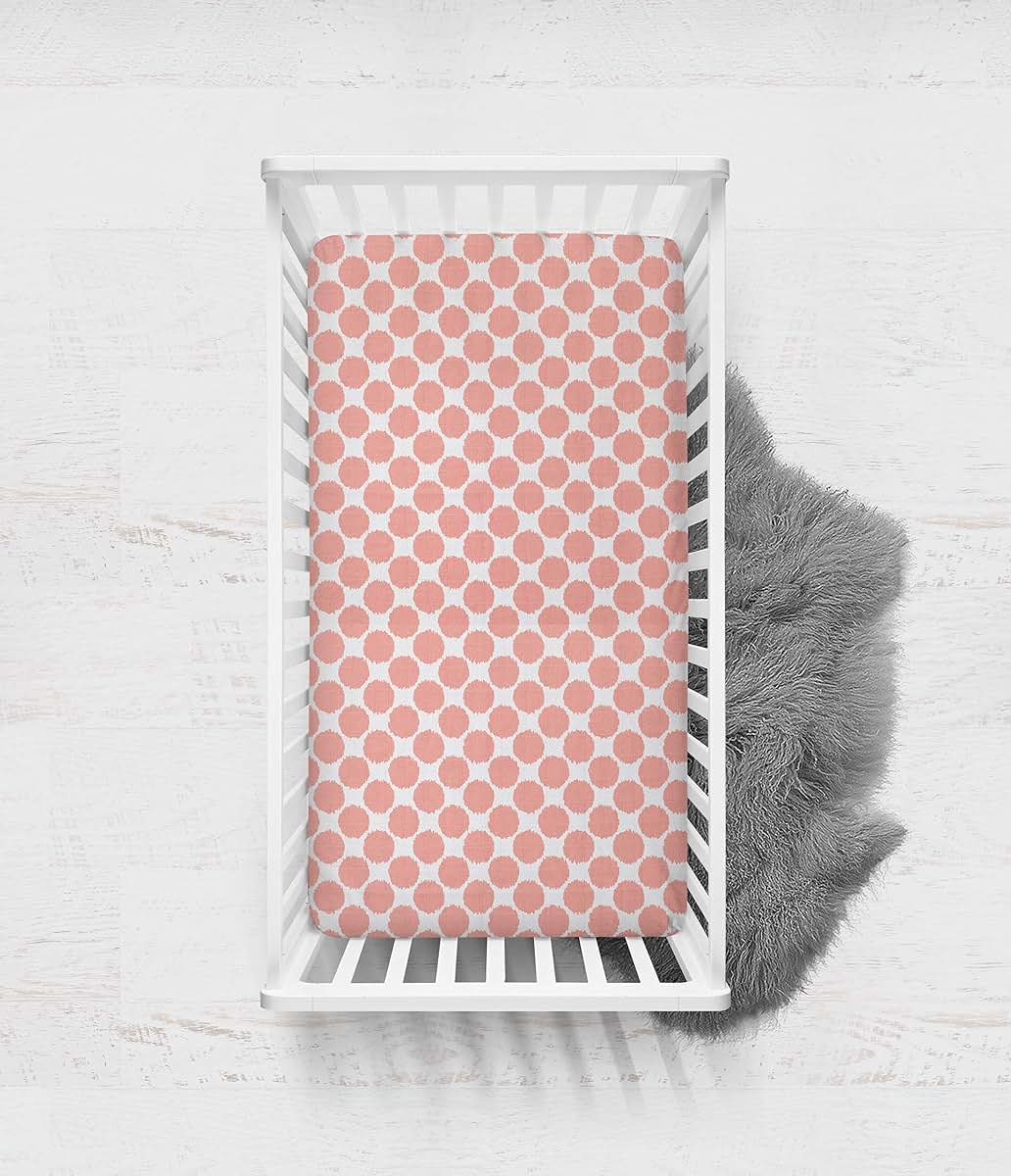Bacati 2 Pack Cotton Muslin Fitted Crib Sheets for Standard Mattresses