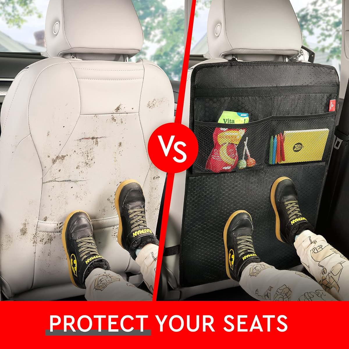 Helteko Kick Mat Protector for Back Seat Vehicle Seating Systems