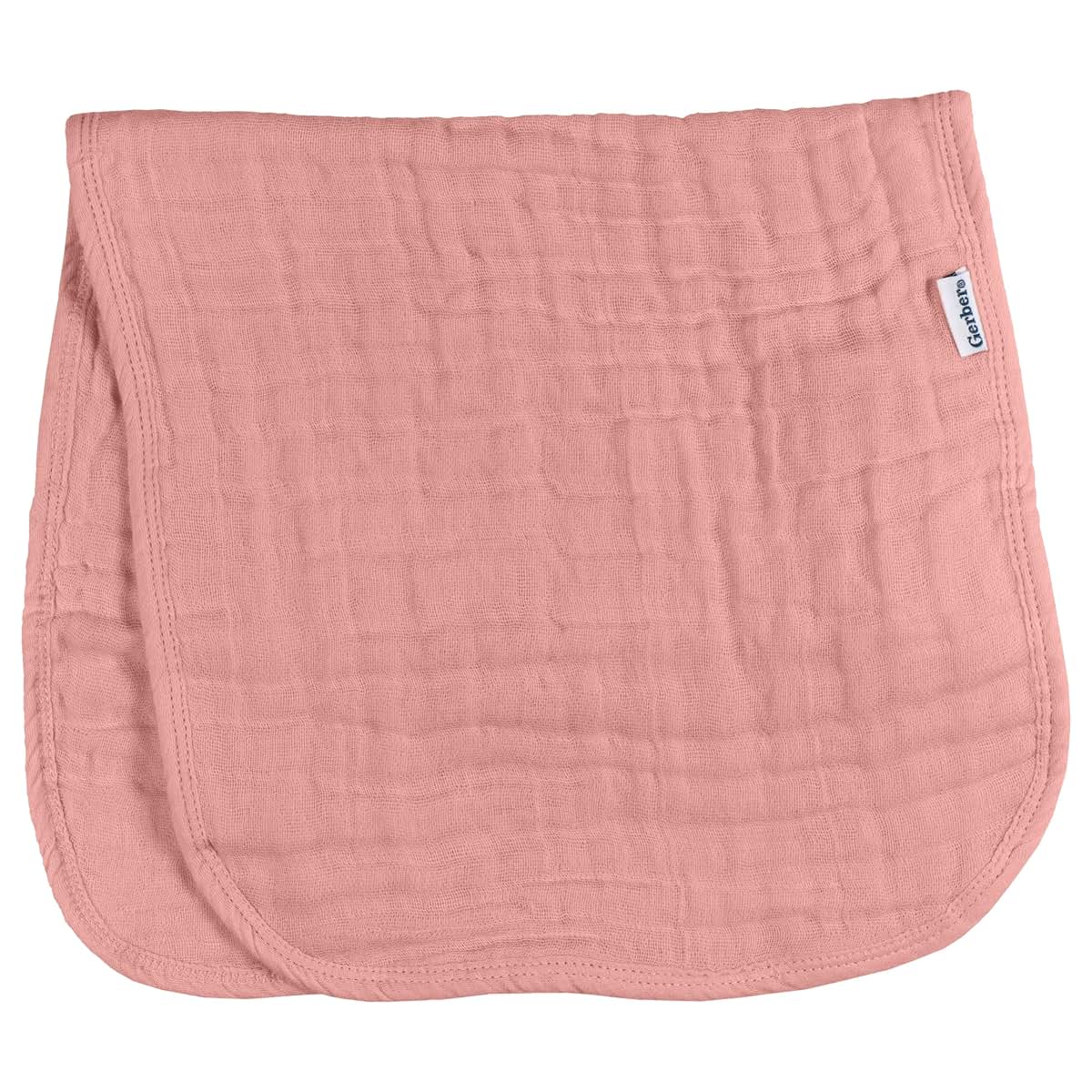 Gerber Muslin Burp Cloths for Baby, Multi Rainbow, 20 x 10 Inch, Pack of 6