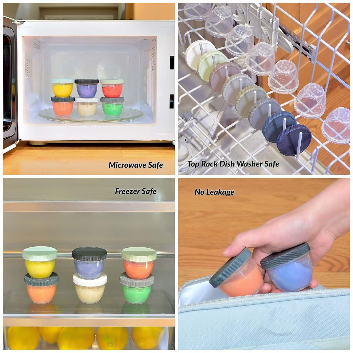 Youngever 18 Sets Baby Food Storage Containers