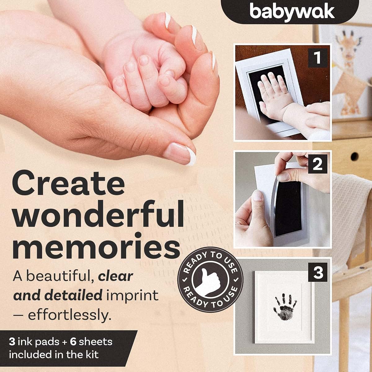 Baby Hand And Footprint Kit - Inkless Clean Touch