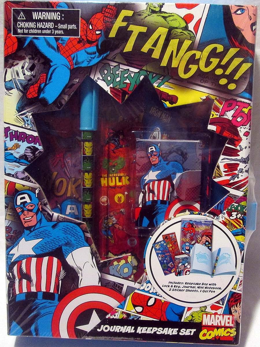 Tri-Coastal Design Marvel Comics Journal Keepsake Set With Lock