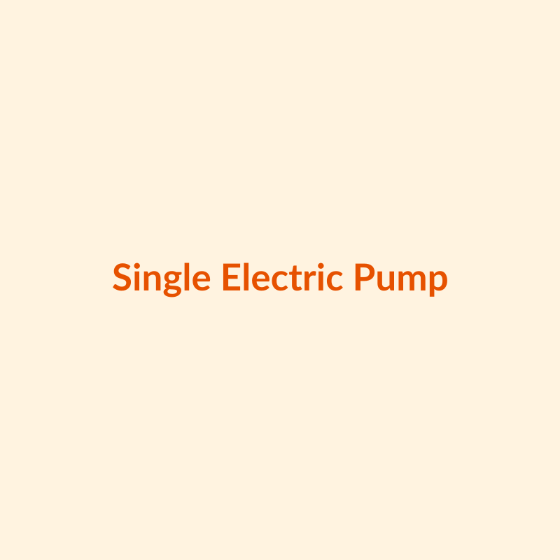 Single electric breast pump with bottle and charger
