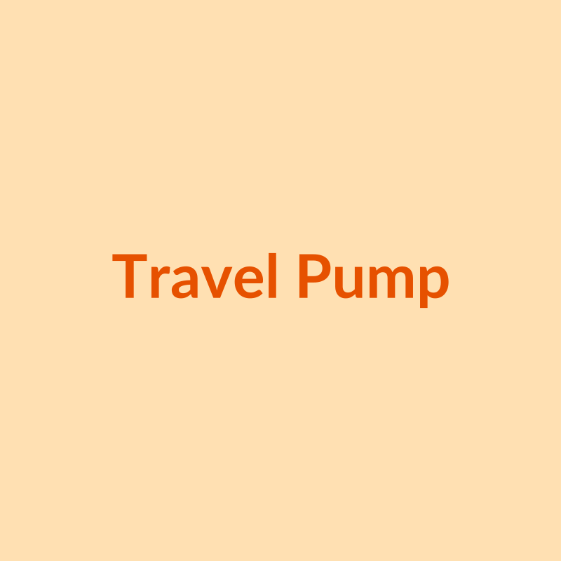 Ultra-compact travel breast pump with bottles