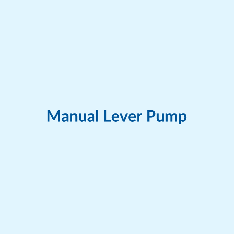 Manual lever-action breast pump with bottle