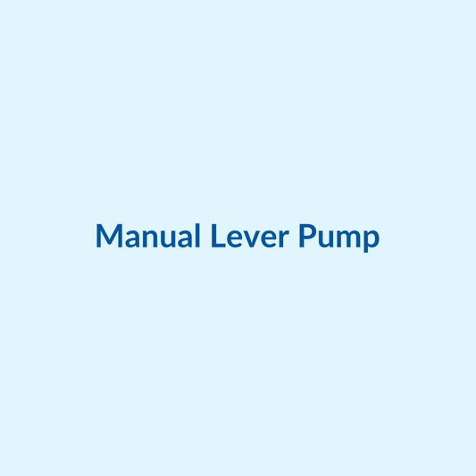 Manual lever-action breast pump with bottle