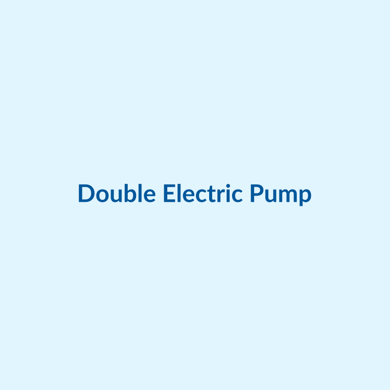 Double electric breast pump with 2 collection bottles