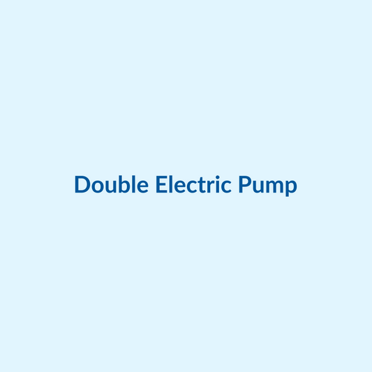 Double electric breast pump with 2 collection bottles