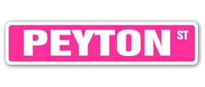 RM Dream Designs Set of 3 Peyton Street Name Stickers for Children's Room Door and Wall