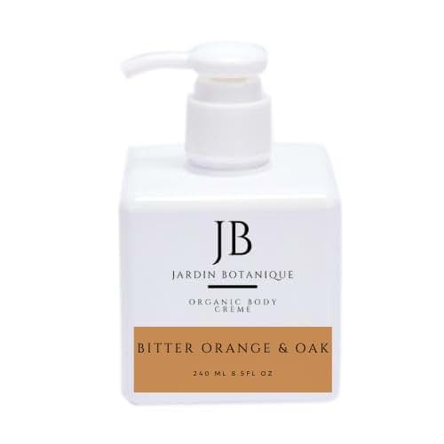 Jardin Botanique Bitter Orange & Oak Organic Body Crème 8 oz Pump Bottle