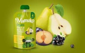 MAMUKO Pear, Plum & Black Currant Puree - No Sugar or Preservatives
