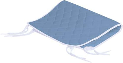 Abstract Quilted Portable Crib Bib Sheet Saver 24.5" X 13" (2 Pack, Blue) (photo 2)
