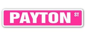 RM Dream Designs Set of 3 - Payton Street Sticker Sign Name Childrens Room Door Gift Kid Child boy Girl Wall Entry