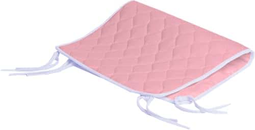 Abstract Quilted Portable Crib Bib Sheet Saver 24.5" X 13" (2 Pack, Pink) (photo 2)