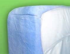 Fleece Baby Fitted Crib Sheet with Patented Safety Design - LIGHT BLUE (photo 2)