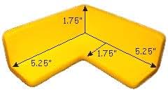 BOINGSAFETY.COM Boing Safety 2D Jumbo Corner Guards (4 Pack) - Yellow (photo 2)