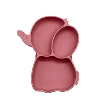Elephant Feeding Plates | 100% Silicone | Set of 2 | Multicolor
