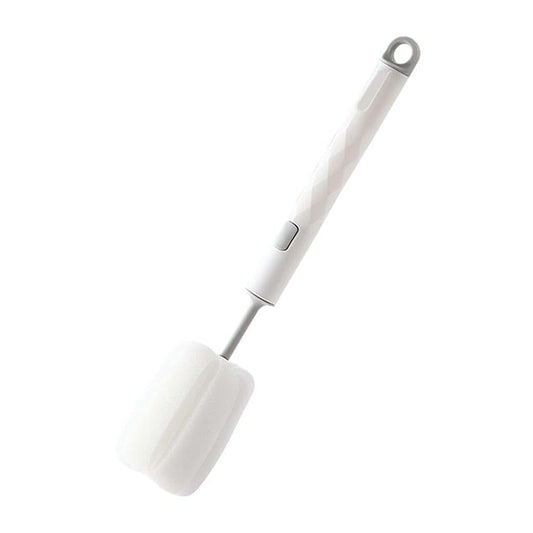 Kasfdbmo Sponge Cleaning Brush Long Handle Milk Bottle Cleaner White