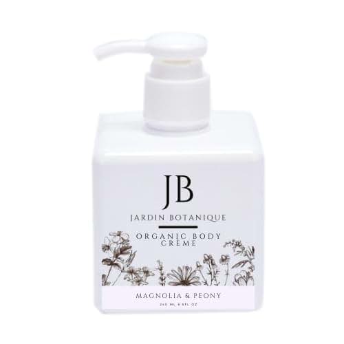 Jardin Botanique Magnolia & Peony Organic Body Crème, 8 Fl Oz