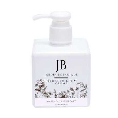 Jardin Botanique Magnolia & Peony Organic Body Crème, 8 Fl Oz