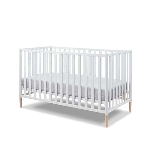 Sorelle Mia 3-in-1 Convertible Crib in White Beech Wood