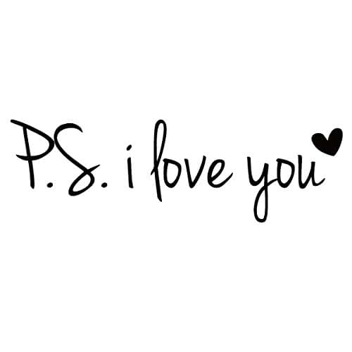 DigTour WallArt Ps I Love You Vinyl Wall Decal In White (photo 3)