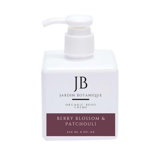 Jardin Botanique Berry Blossom & Patchouli Organic Body Crème (8 oz Bottle)