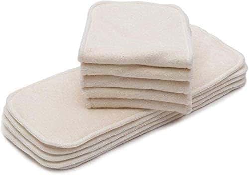 KaWaii Baby Premium Cloth Diaper Inserts, 5-Layer Reusable Booster, 10 Pack
