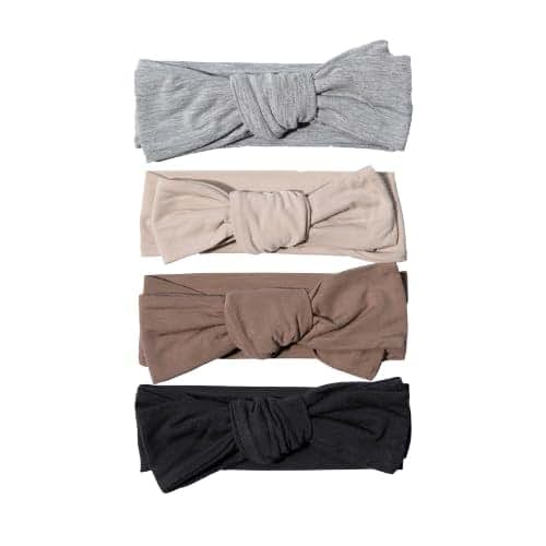Nesting Club Bamboo Knotted Hat Set of 4 for Newborn Babies
