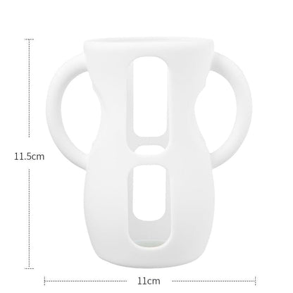 JMYDecor 2 Pack Silicone Sleeves with Handle for Avent Natural Glass Baby Bottles, Anti Breakage Baby Bottle Holder