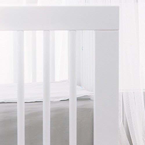 QuickZip Crib Extra Zip-On Sheet in White 100% Cotton for Standard Crib Mattresses