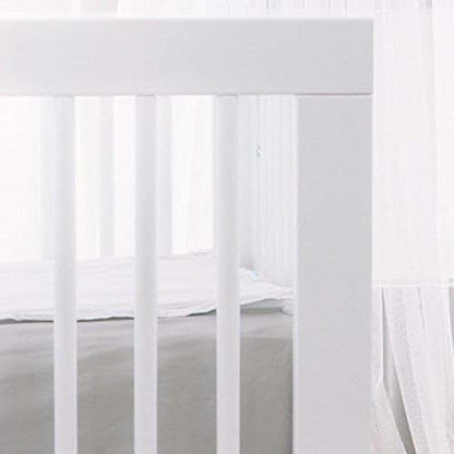 QuickZip Crib Extra Zip-On Sheet in White 100% Cotton for Standard Crib Mattresses