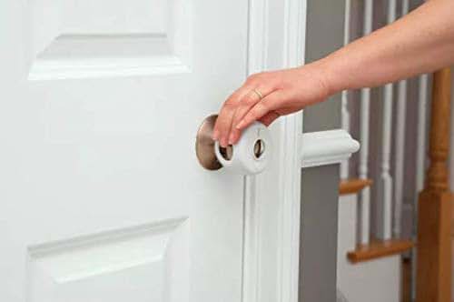 Angel Of Mine Door Knob Covers 2-Pack In White