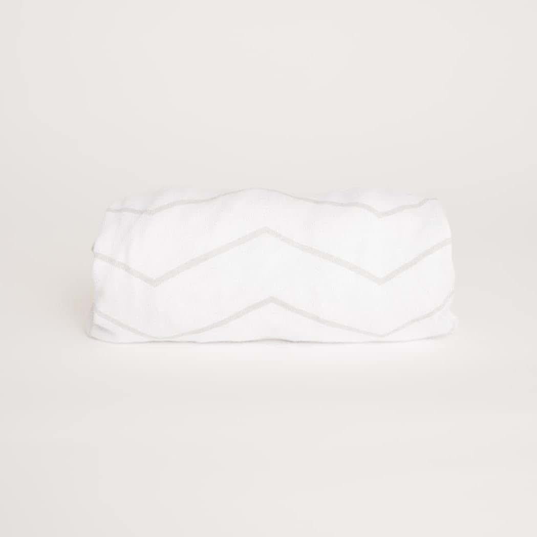 NODNAL CO. Gray Bassinet Fitted Sheet - 100% Cotton for Baby Girl/Boy - Gender Neutral Grey Chevron, Polka Dot, Stripe (photo 2)