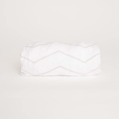 NODNAL CO. Gray Bassinet Fitted Sheet - 100% Cotton for Baby Girl/Boy - Gender Neutral Grey Chevron, Polka Dot, Stripe (photo 2)