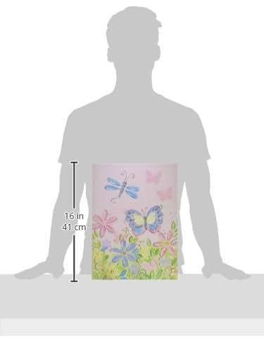 The Kids Room Wall Plaque Art - Pastel Butterfly & Dragonfly Print