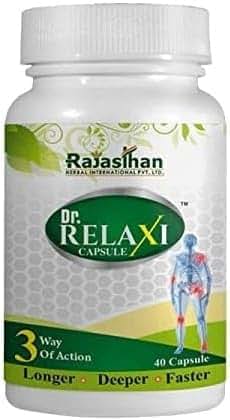 Rajasthan Herbals Dr. Relaxi Capsules, Pack of 2 (80 Capsules Total)