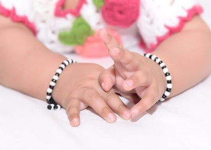 BabyOneStop Baby Nazariya Black and Silver Bracelet Set