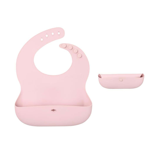 SmileyTot Silicone Baby Bib Roll-Up Travel Feeding Bib