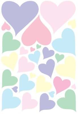 Presto Wall Decals Pastel Heart Wall Stickers For Nursery Decor