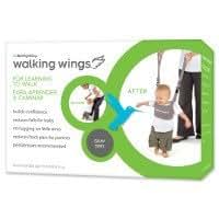 UpSpring Baby Walking Wings Learn To Walk Assistant, Gray Handheld Harness