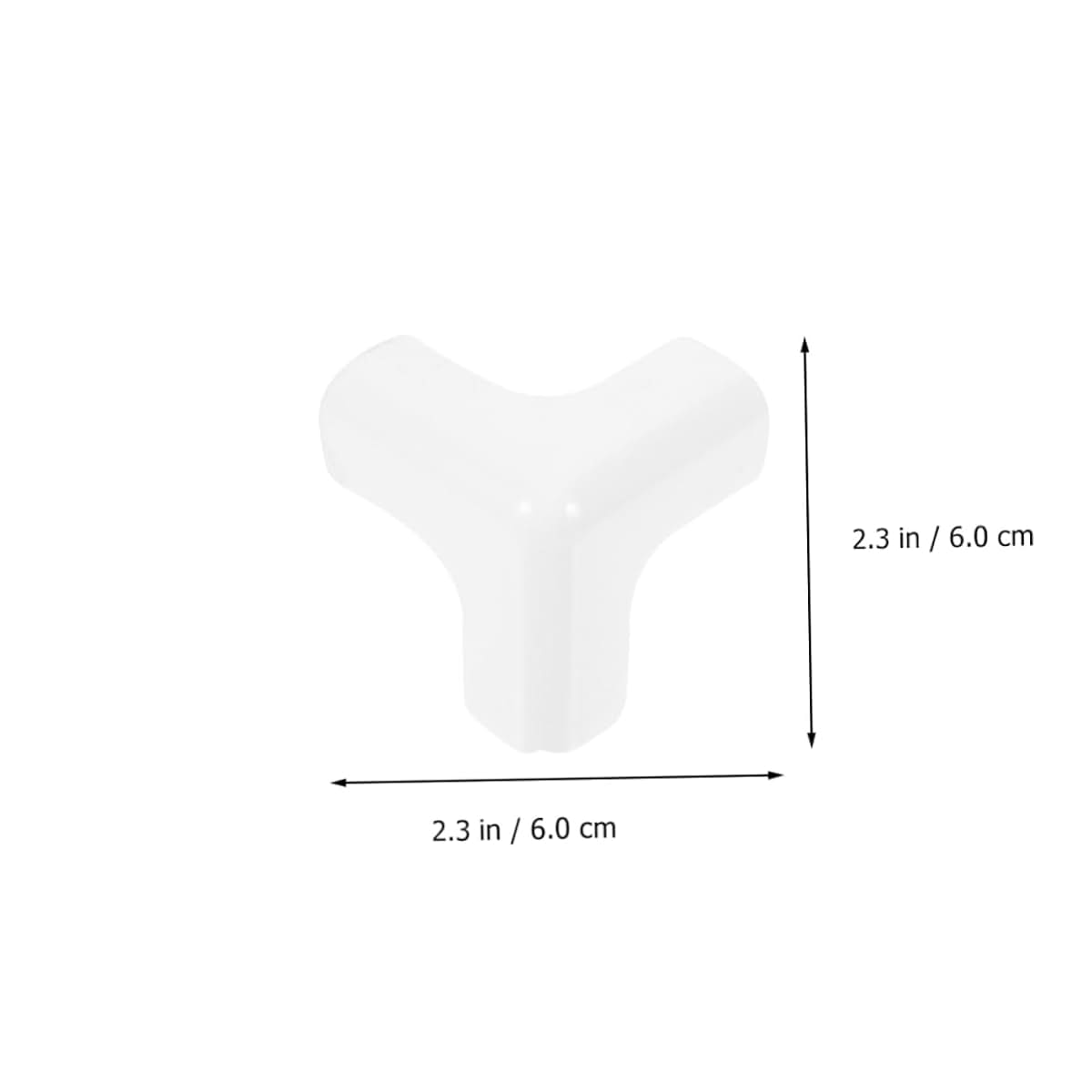 White Silicone Corner Protectors for Furniture and Desks