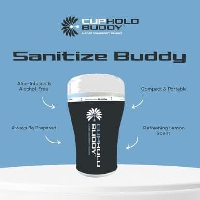 Cupholdbuddy Car Cup Holder Wet Wipes Dispenser, 50 Count - Portable Travel Wipes for Hands & Surfaces