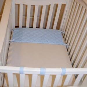 Abstract Quilted Portable Crib Bib Sheet Saver 24.5" X 13" (1 Pack, Blue) (photo 3)
