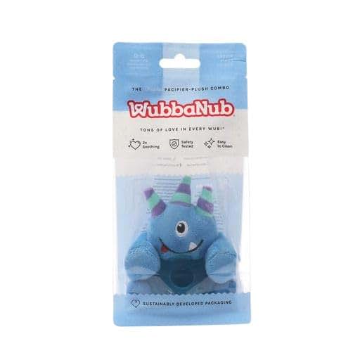 WubbaNub Infant Pacifier - Blue Monster