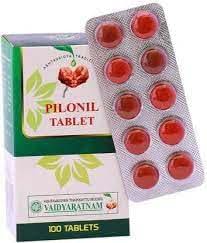 Vaidyaratnam Pilonil Tablets 100 Count Pack