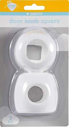 Angel Of Mine Door Knob Covers 2-Pack In White