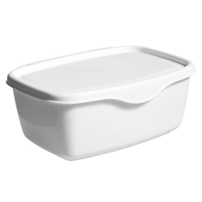 MAGICLULU Wet Tissue Box with Lid, Plastic Wipes Dispenser, 7.08 x 5.23 x 2.95 Inches, White